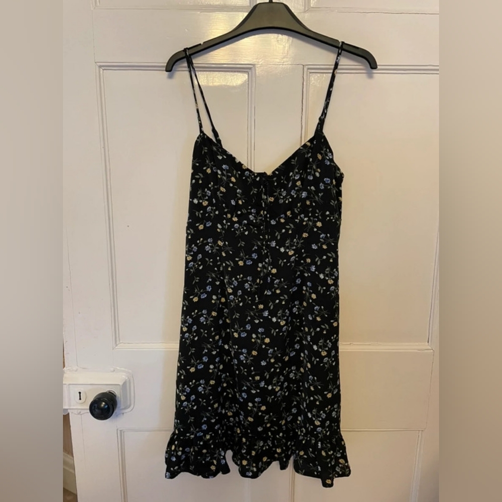 Luck & Trouble Black Floral Dress